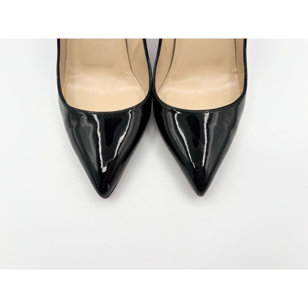 Christian Louboutin Pigalle 85 Black Patent Pointed Stiletto Heels Sz EU 35.5 - Picture 3 of 9